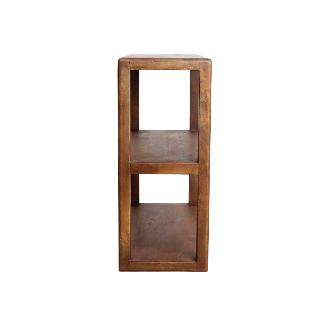 Étagère en bois de manguier brun aux bords arrondis – 100x38 cm