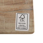 Étagère à chaussures en bois recyclé finition blanchie pour entrée – 90x35 cm