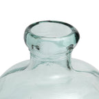 Vase décoratif en verre recyclé bleu H50 cm
