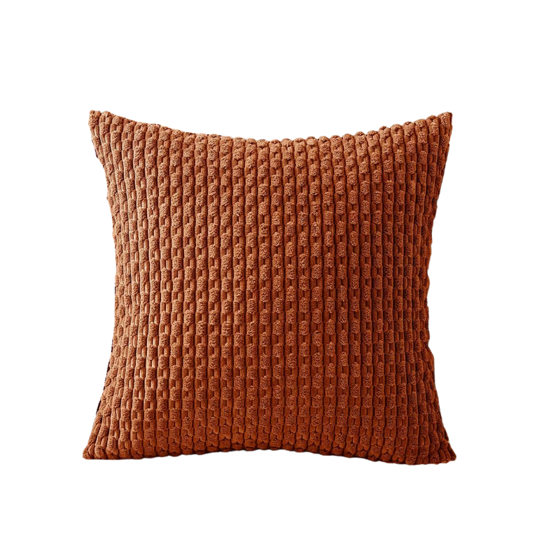 Housse de coussin orange