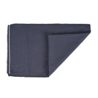 Nappe rectangulaire en lin noir naturel pour salle à manger – 150x250 cm