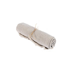 Nappe carrée en lin beige 150x150 cm