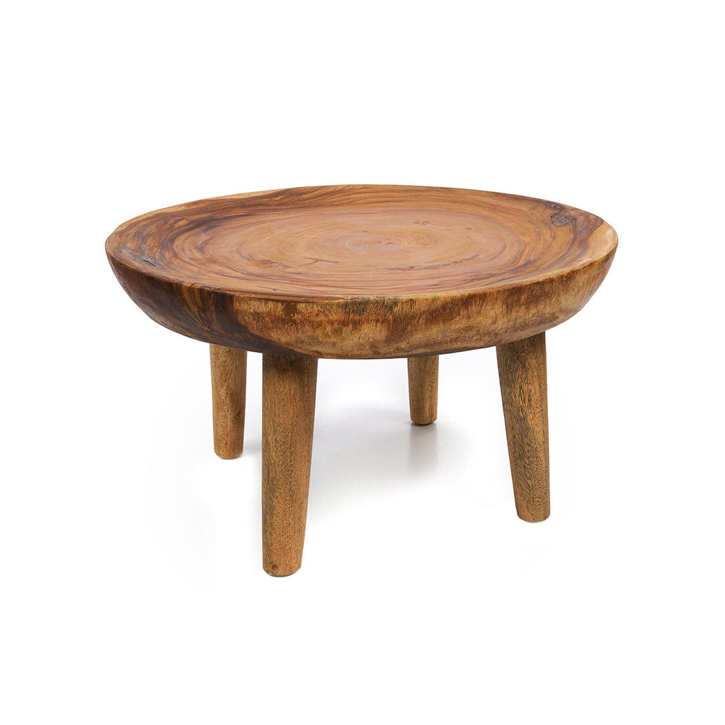 Table basse en bois massif de Munggur naturel 70x70 cm