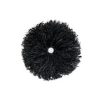 Juju hat murale rond en raphia noir centre blanc – Ø50 cm