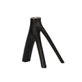 Porte-bougie sculptural noir en forme de brindilles naturelles