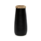Vase décoratif en terre cuite noir – 14x31 cm