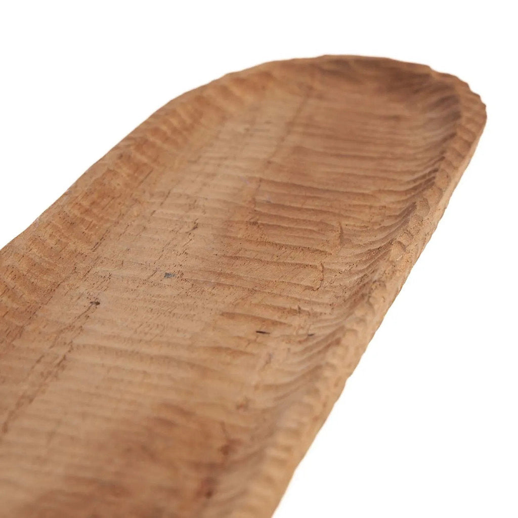 Planche à découper en teck massif naturel avec poignée ajourée – 45x9 cm