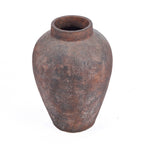 Vase amphore en terracotta patinée bordeaux – H70 cm - XXL