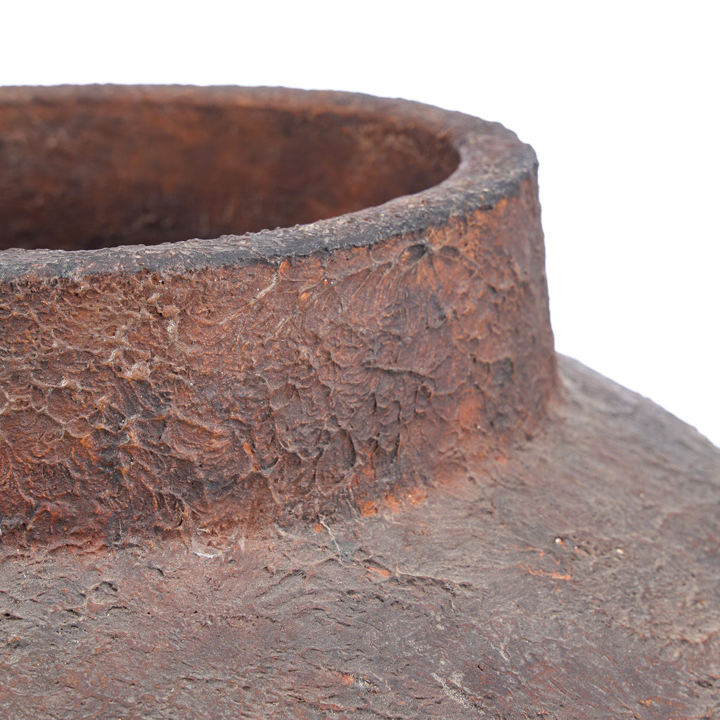 Vase amphore en terracotta patinée bordeaux – H70 cm - XXL