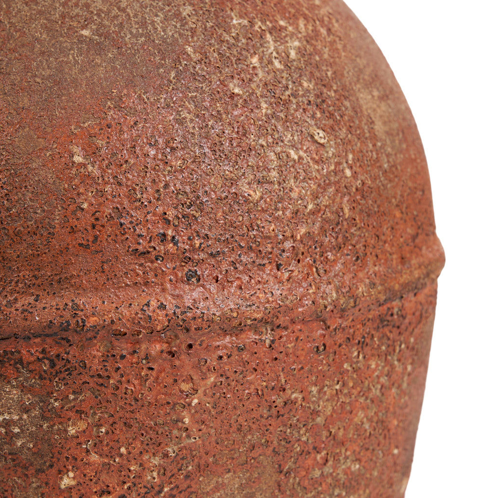 Vase amphore en terre cuite terracotta patinée – H40 cm - L