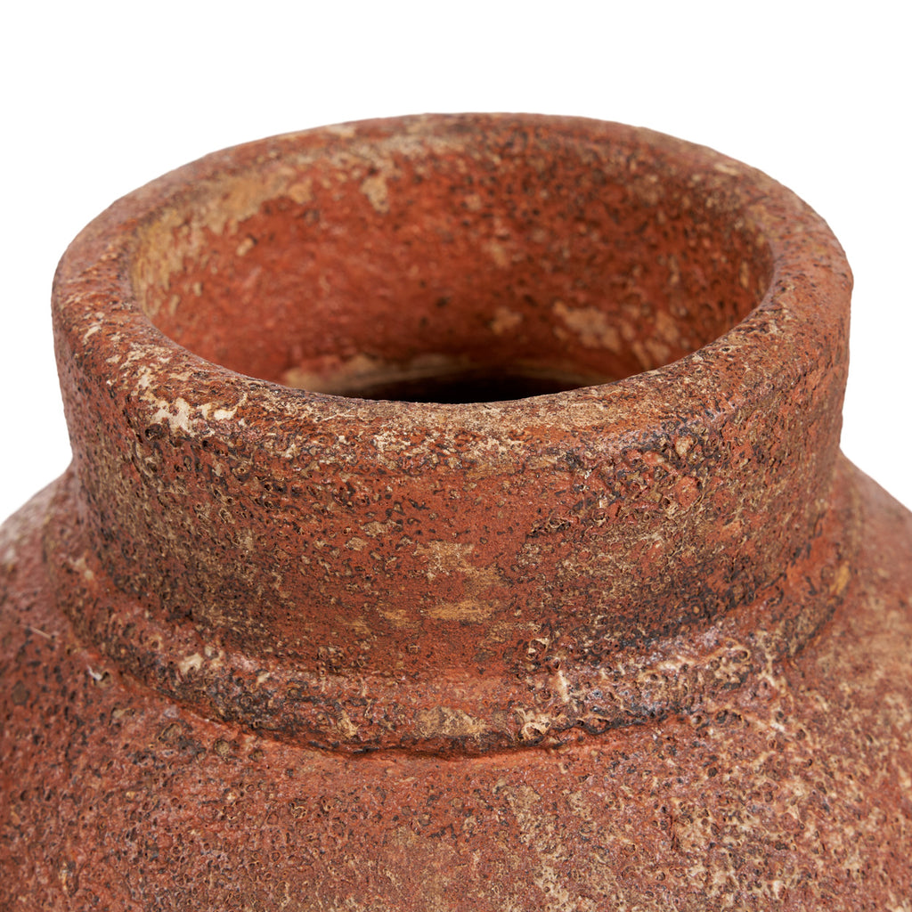 Vase amphore en terre cuite terracotta patinée – H40 cm - L