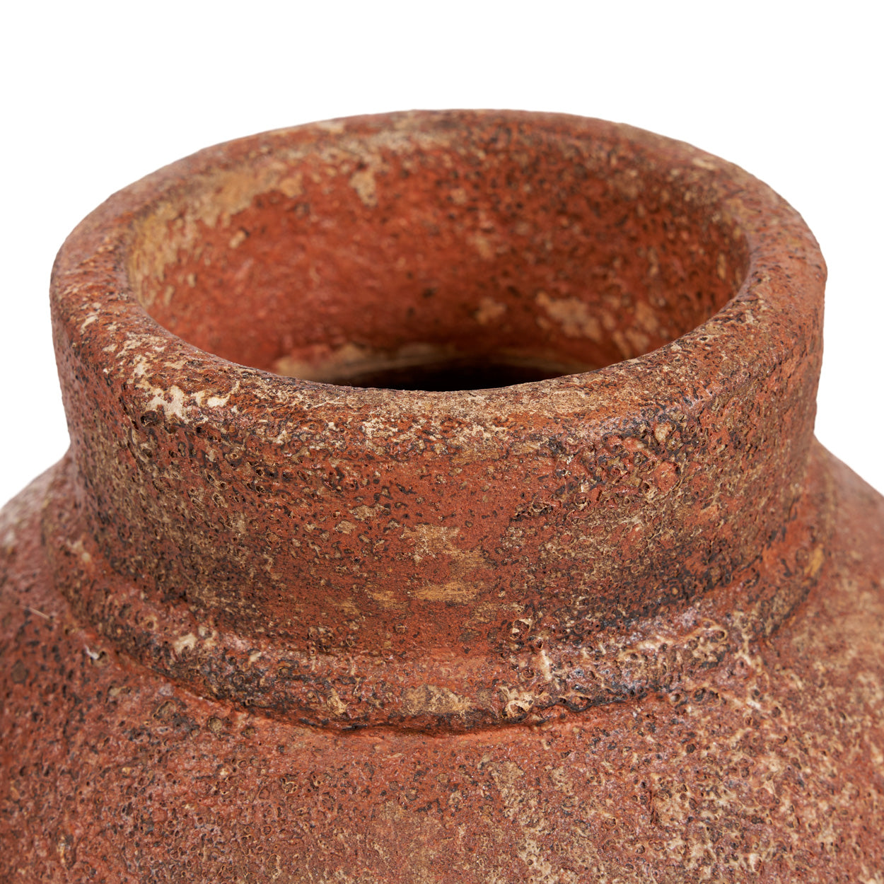 Vase amphore en terre cuite terracotta patinée – H40 cm - L