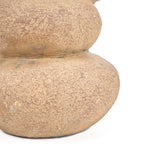 Vase en céramique sable à anses finition patinée – H18 cm - S