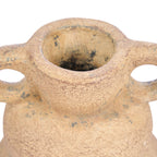 Vase en céramique sable à anses finition patinée – H18 cm - S