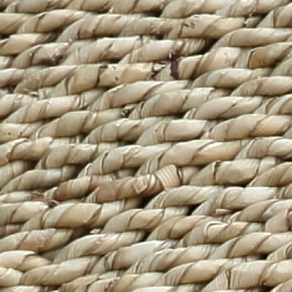 Banc en bois et fibre tressée naturel pour intérieur ou terrasse – 110x40 cm
