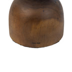 Tabouret en bois suar massif forme sablier finition miel – H45 cm