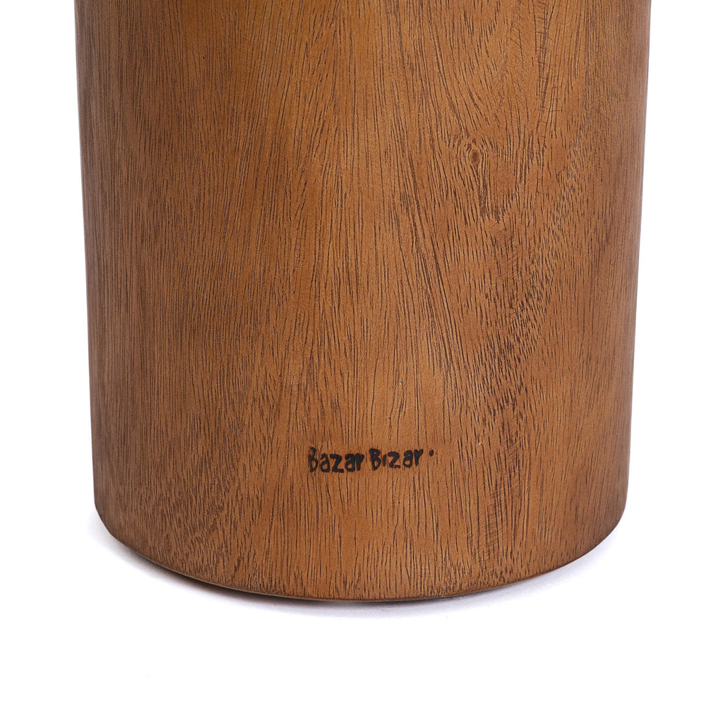 Table d’appoint en bois de Suar naturel 45x30 cm