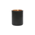 Vase rond en bois de teck naturel 15 cm