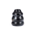 Vase en terre cuite noir fait main 13 cm x 6 cm