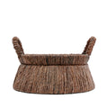 Panier en feuille de bananier tressé 42x26 cm