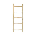 Échelle décorative en teck naturel – Structure asymétrique – H165 cm