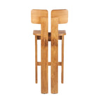 Tabouret de bar en teck naturel 108 cm intérieur/extérieur
