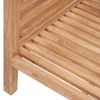 Fauteuil d’angle modulable en teck recyclé 80x80 naturel