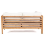 Canapé modulaire 2 places en teck recyclé naturel 160cm