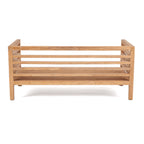 Canapé modulaire 2 places en teck recyclé naturel 160cm