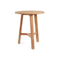 Table bar ronde teck naturel extérieure/intérieure – 105x90 cm