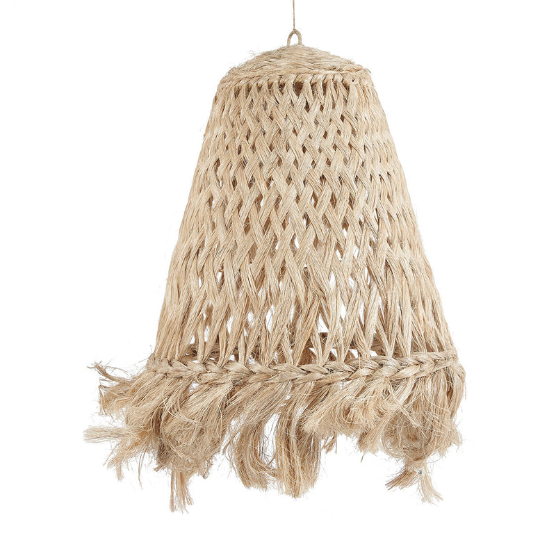 Suspension conique en abaca naturel – Ø63 cm