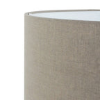 Abat-jour cylindrique en lin beige grisé pour lampe E27 – Ø50 cm