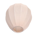Abat-jour en lin beige forme goutte pour suspension E27 – Ø25 cm
