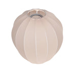 Abat-jour en lin beige forme goutte pour suspension E27 – Ø25 cm