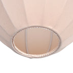 Abat-jour en lin beige forme goutte pour suspension E27 – Ø25 cm