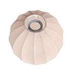 Abat-jour en lin beige forme goutte pour suspension E27 – Ø25 cm