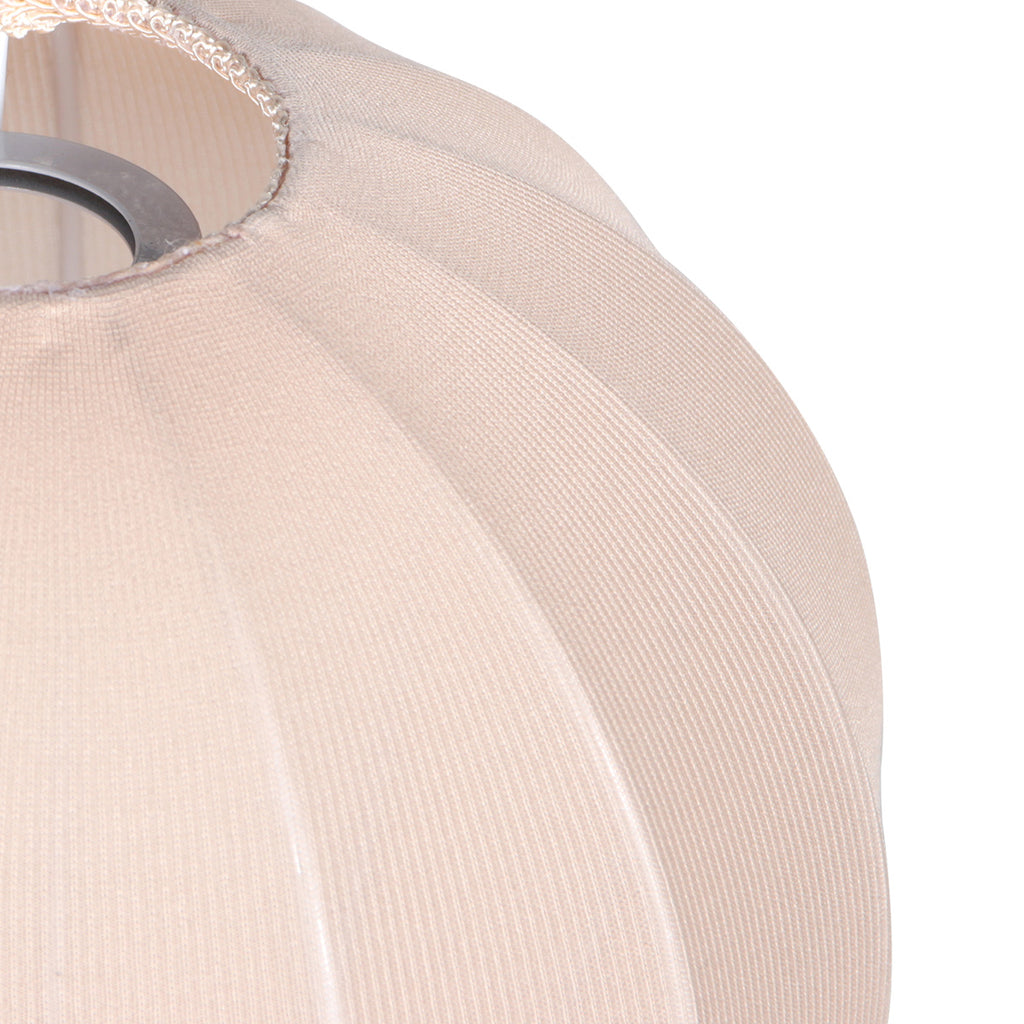 Abat-jour en lin beige forme goutte pour suspension E27 – Ø25 cm
