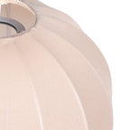 Abat-jour en lin beige forme goutte pour suspension E27 – Ø25 cm