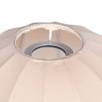 Abat-jour en lin beige forme goutte pour suspension E27 – Ø25 cm