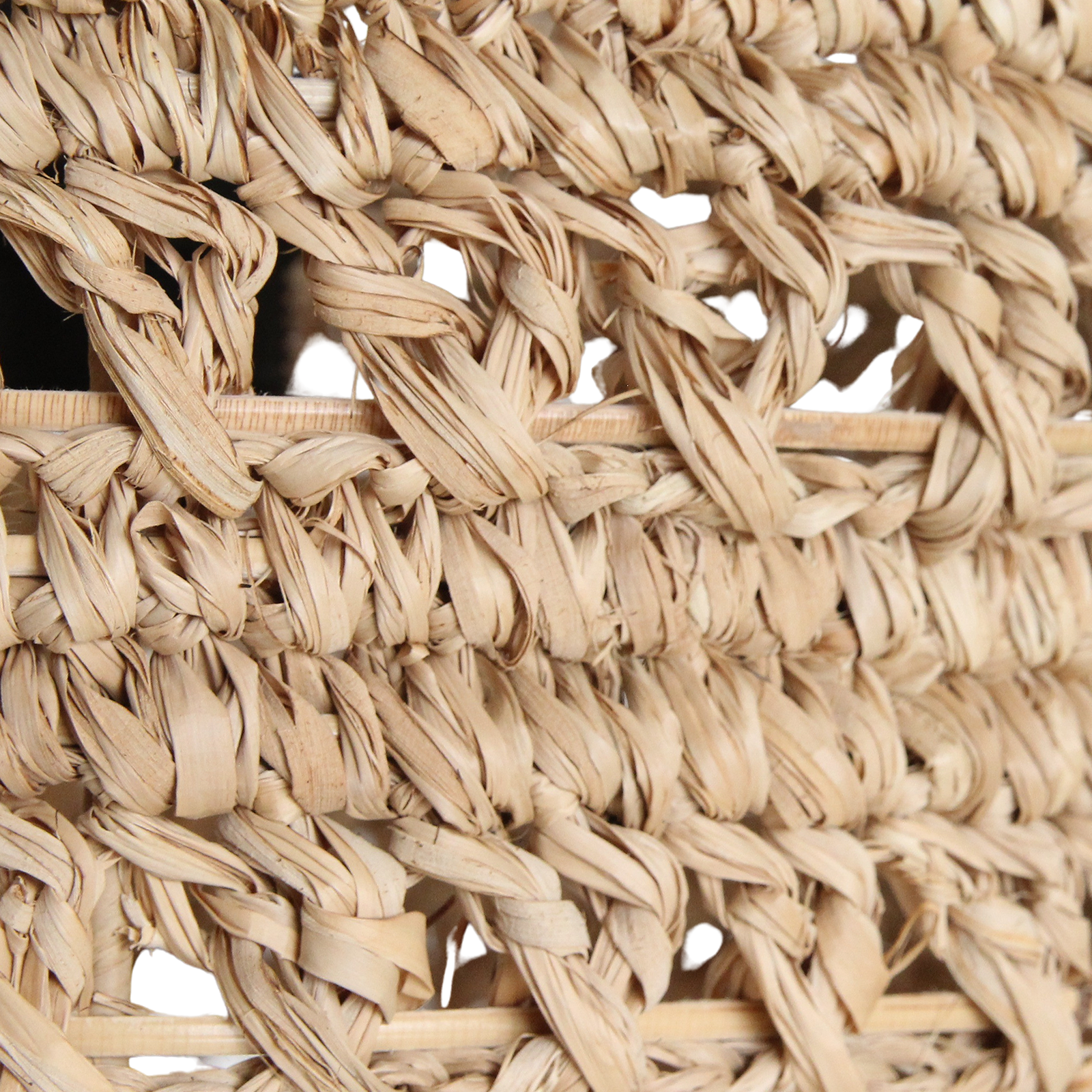 Suspension en jonc de mer tressé naturel cylindrique – Ø30 cm