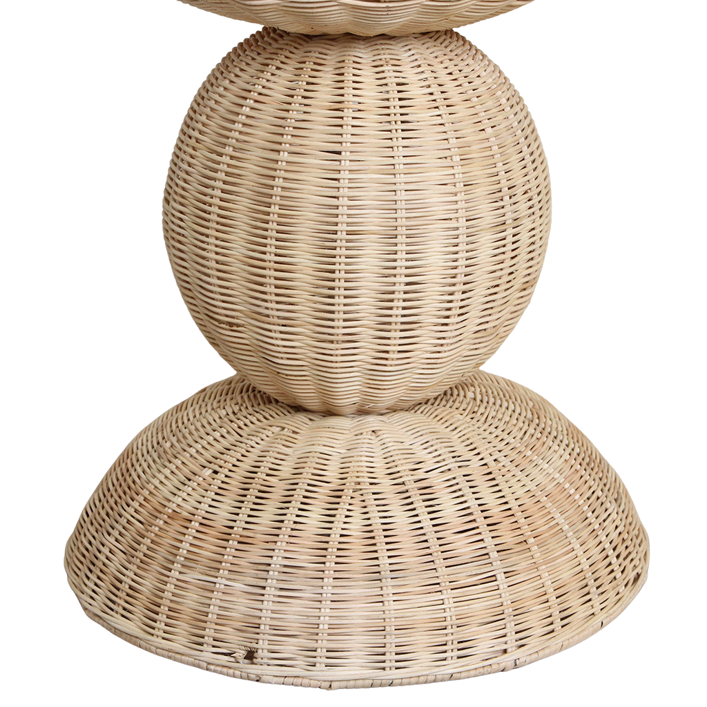 Lampadaire en rotin naturel pour salon – H140 cm