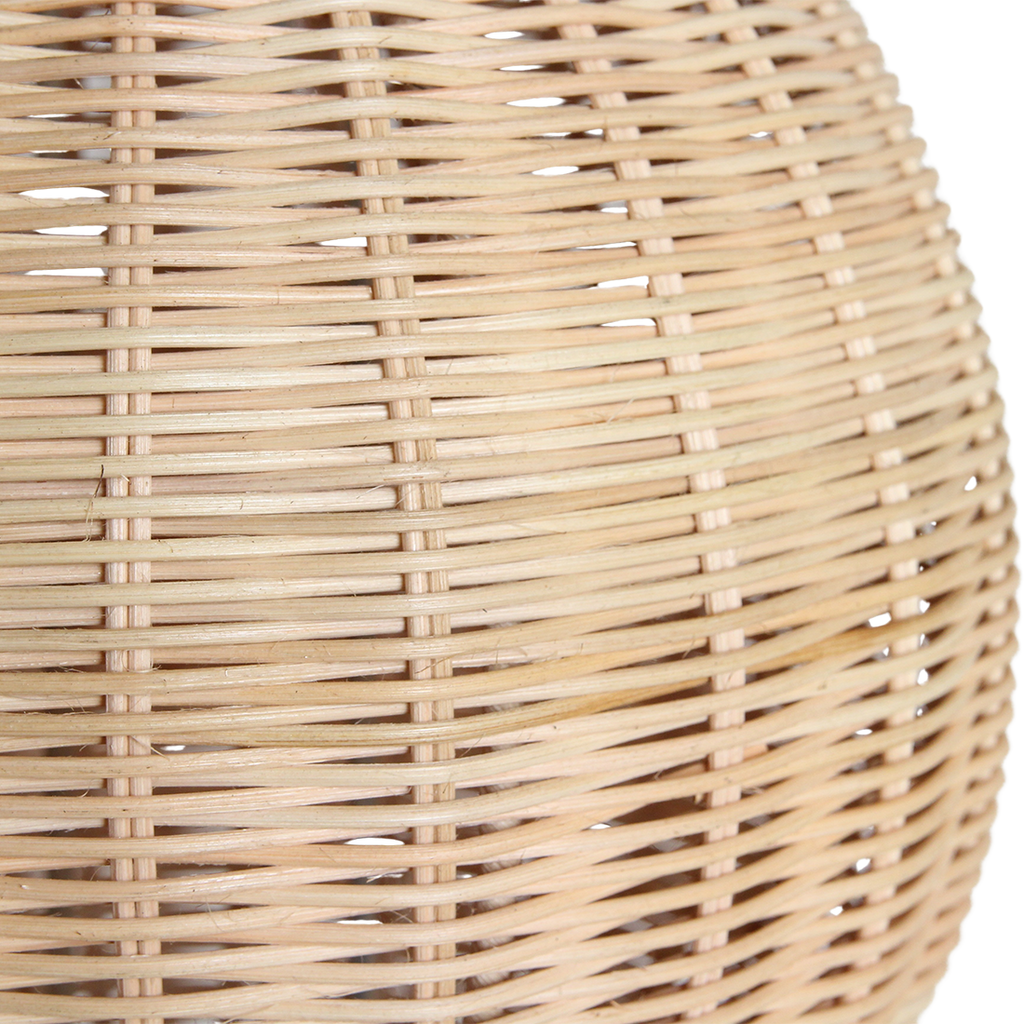 Lampadaire en rotin naturel pour salon – H140 cm