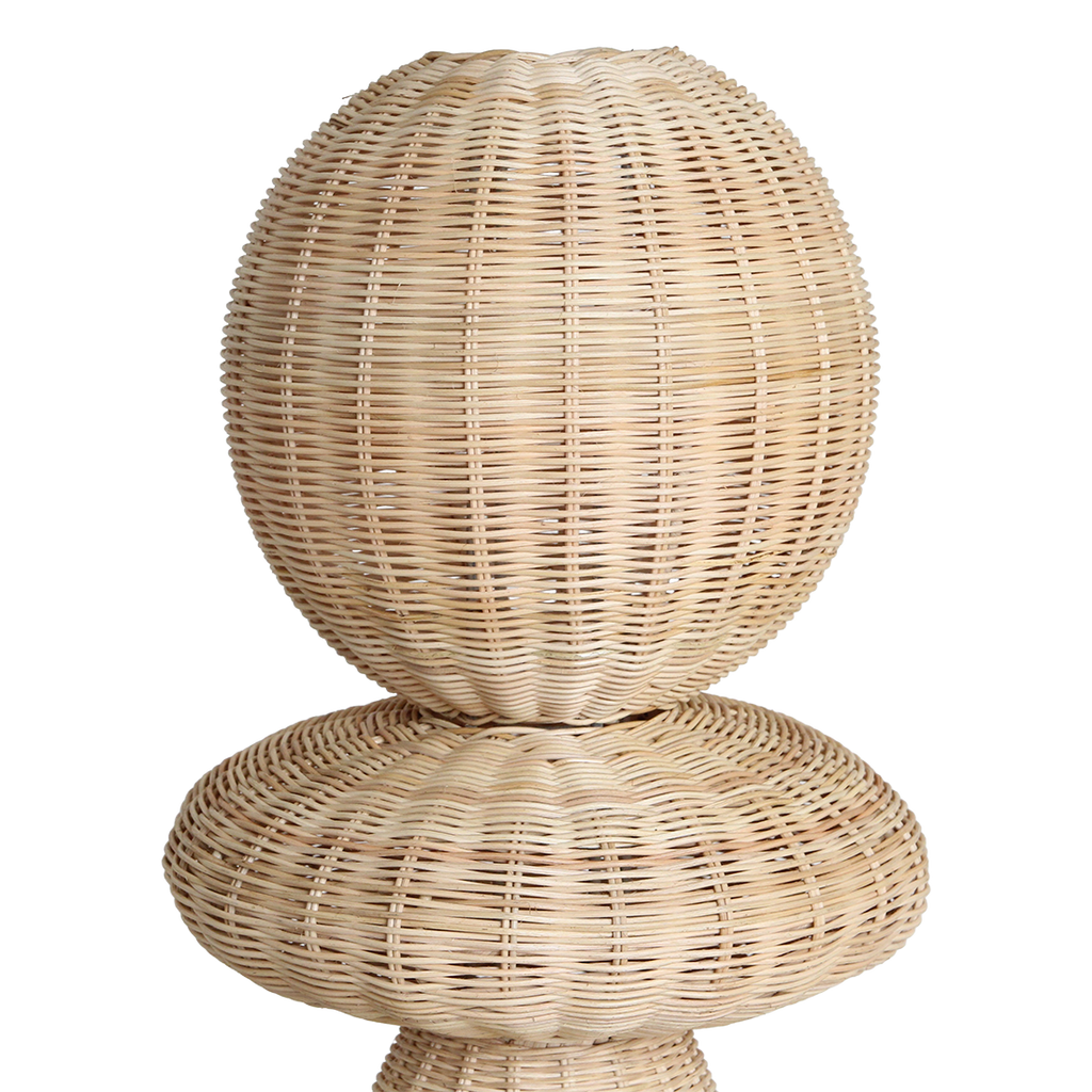 Lampadaire en rotin naturel pour salon – H140 cm