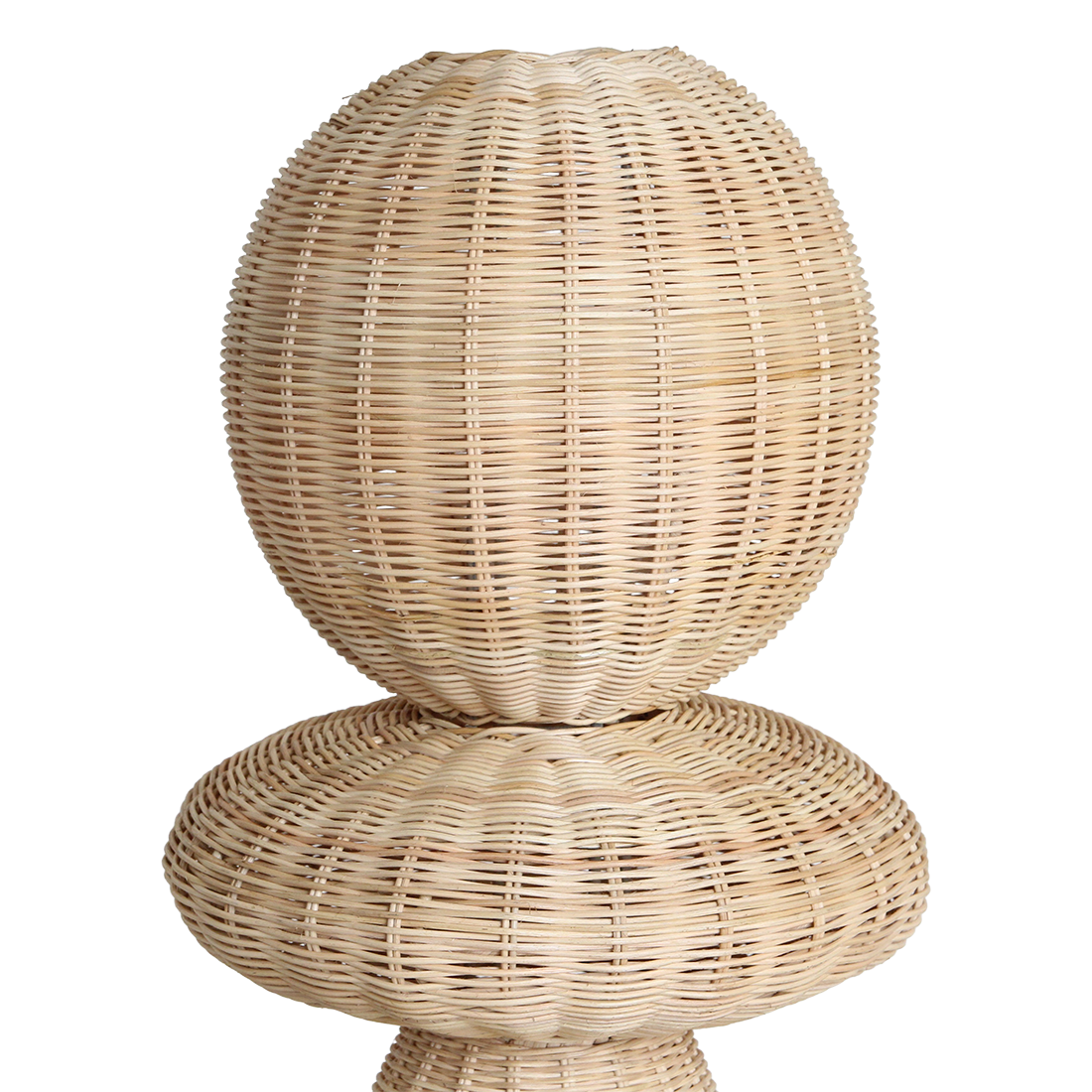 Lampadaire en rotin naturel pour salon – H140 cm
