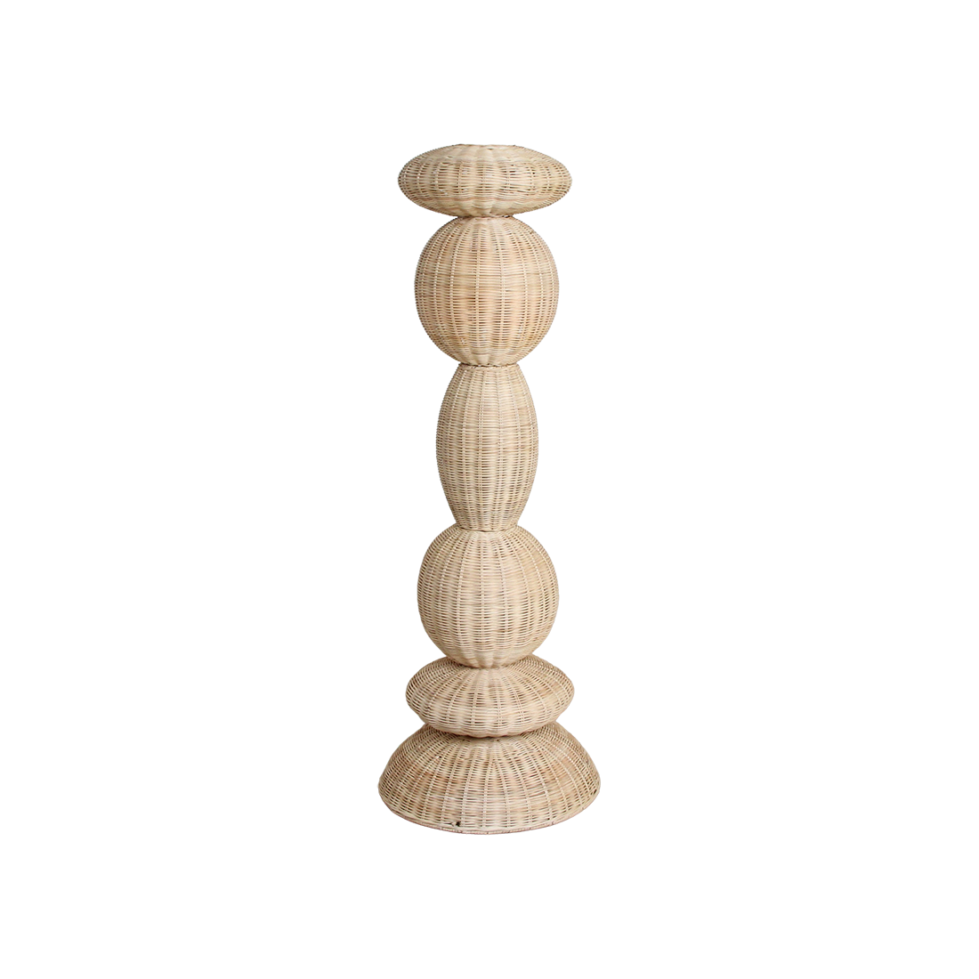 Lampadaire en rotin naturel pour salon – H140 cm