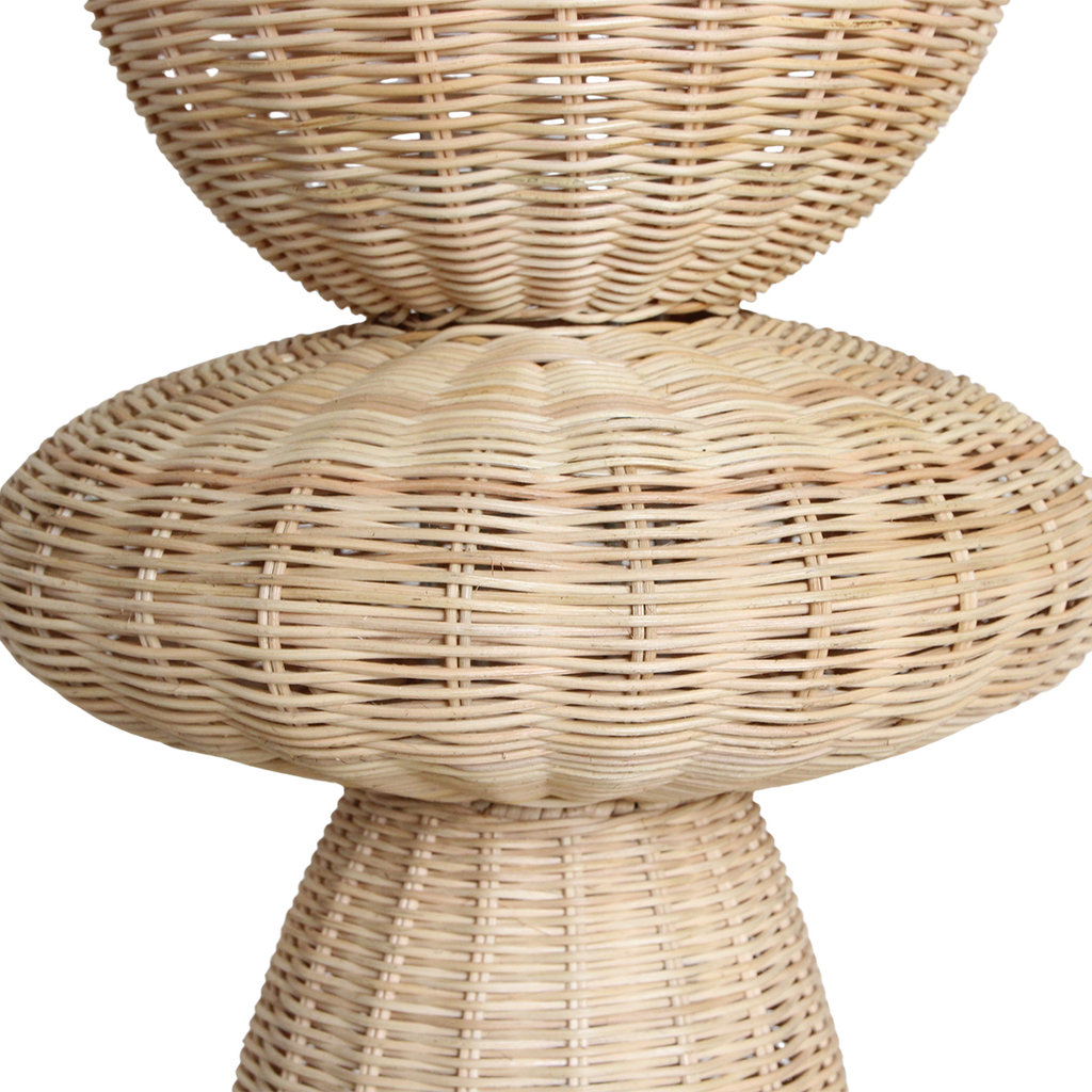 Lampadaire en rotin naturel pour salon – H140 cm
