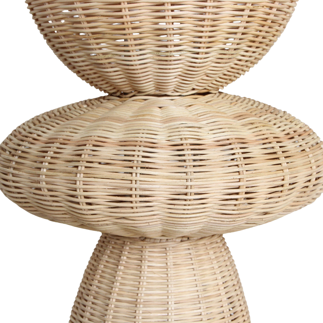 Lampadaire en rotin naturel pour salon – H140 cm