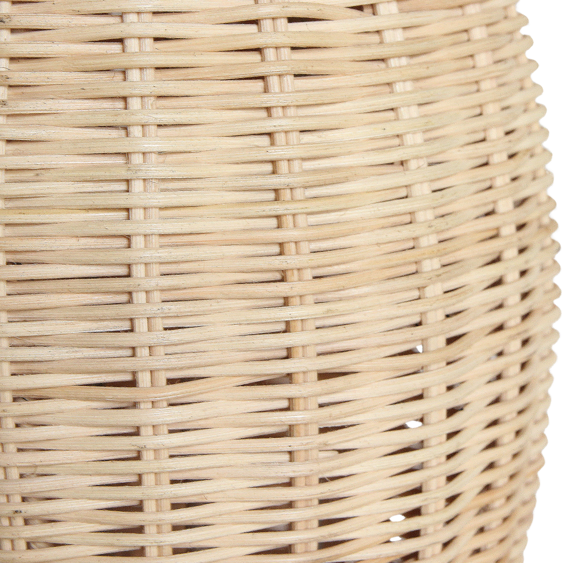 Lampadaire rotin sculpture totem beige pour salon – H175 cm