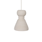 Suspension organique blanche mat pour intérieur écoresponsable – 15x20 cm