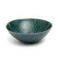 Bol en céramique artisanale vert émeraude marbré pour service de table
